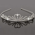 Silver Gorgeous Crystal Bridal Prom Tiara